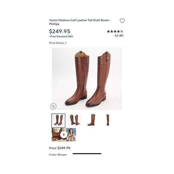 Vionic Leather Tall Shaft Boots Medium Calf  Women's Size 9 NWOB - Picture 4 of 13